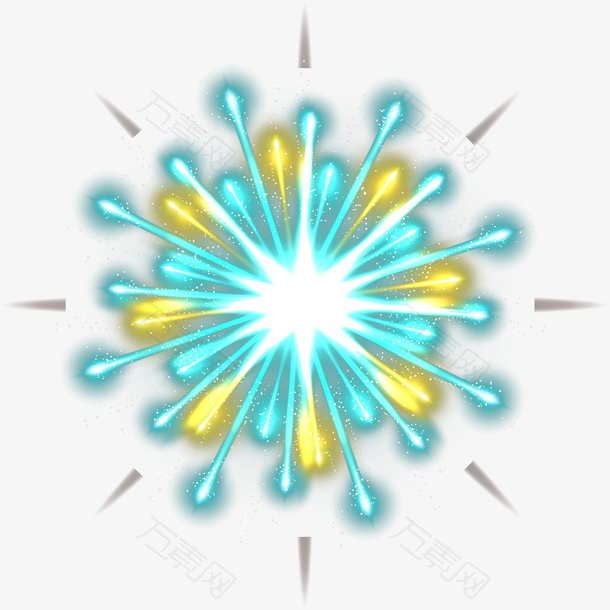 炫酷矢量烟花素材