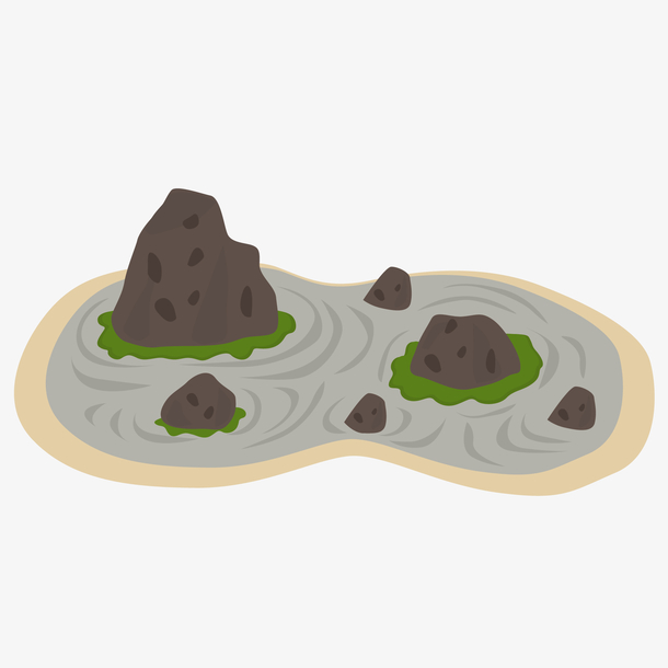 中国著名景区景点假山矢量免抠图