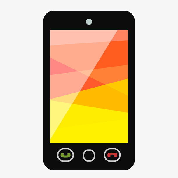 一台扁平化的智能手机