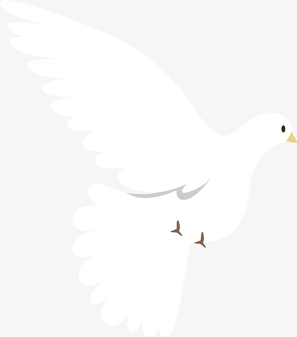 创意手绘和平鸽矢量素材