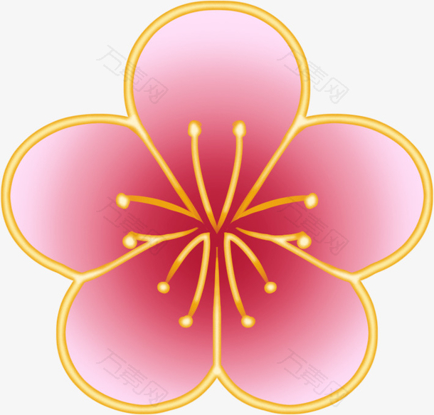 古风国潮手绘梅花