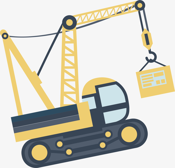 矢量图工程车卡通图