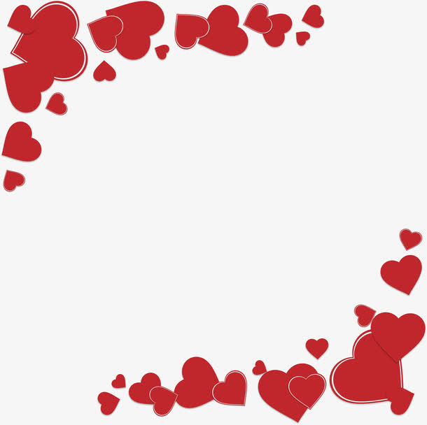 爱心画框素材