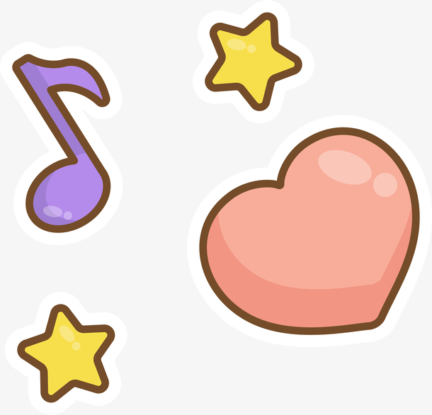 可爱音符图片 可爱音符素材下载 万素网