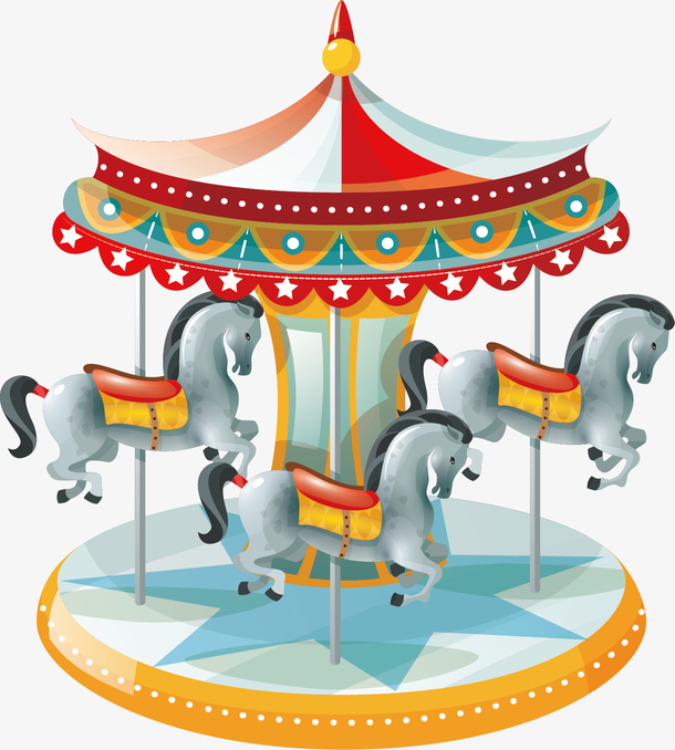 图豪华旋转木马