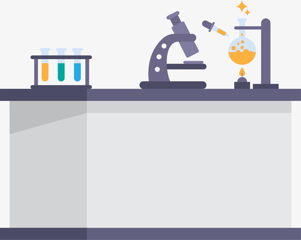 实验用的卡通桌子