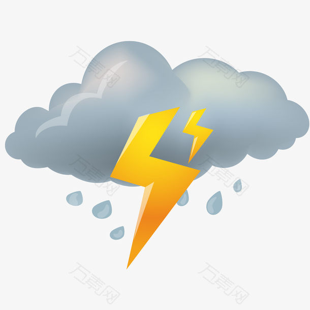 大雨天气图标素材