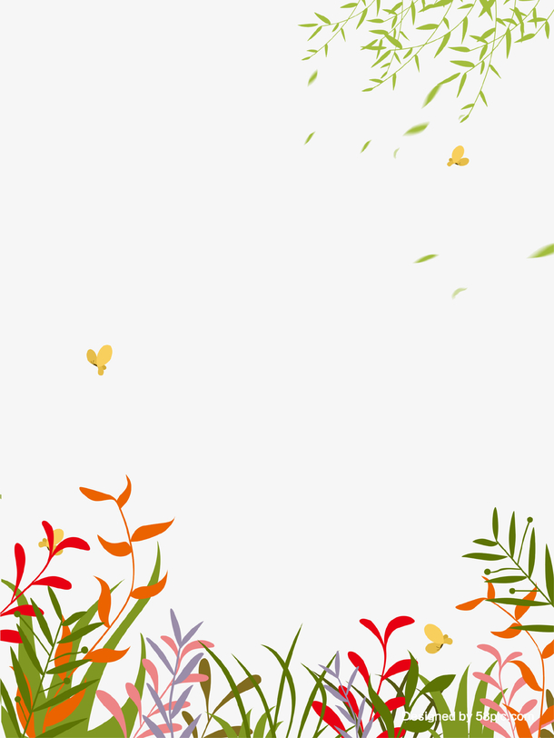 清新唯美春暖花开装饰背景