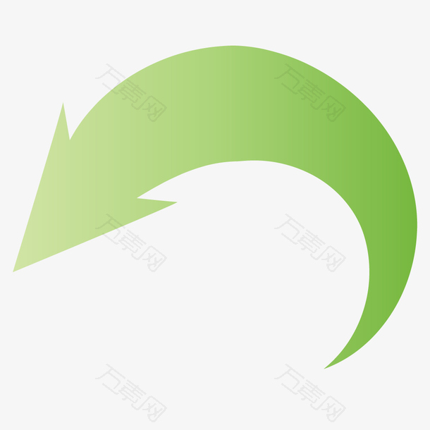 创意绿色箭头矢量素材