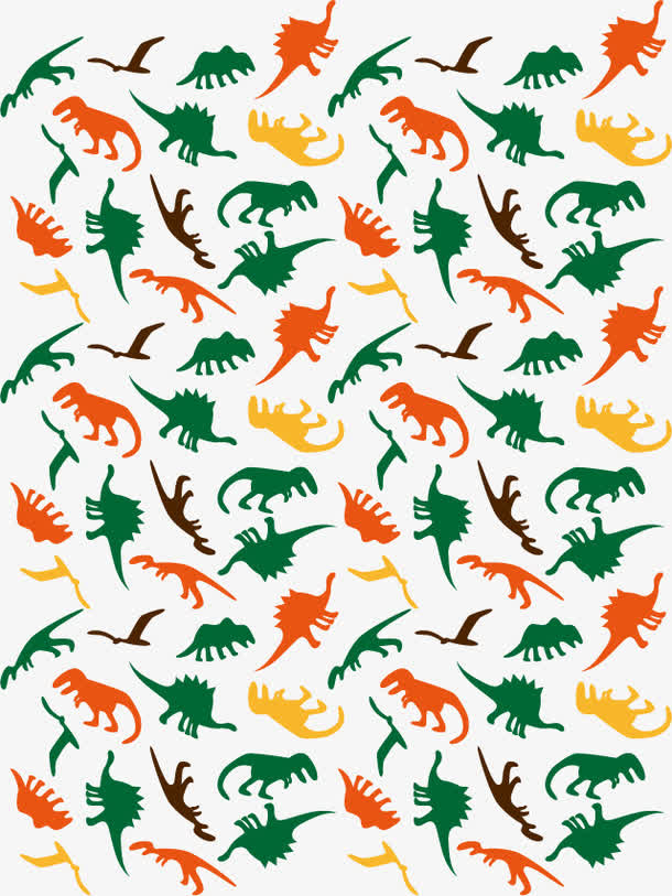 恐龙花纹背景素材
