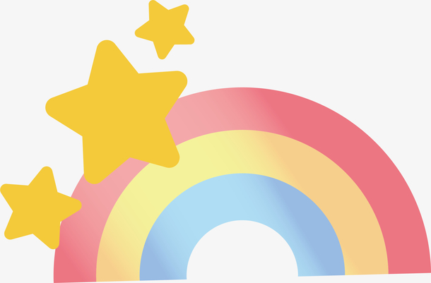 彩虹png矢量素材