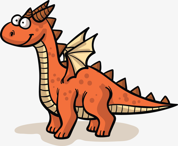 卡通恐龙矢量图下载