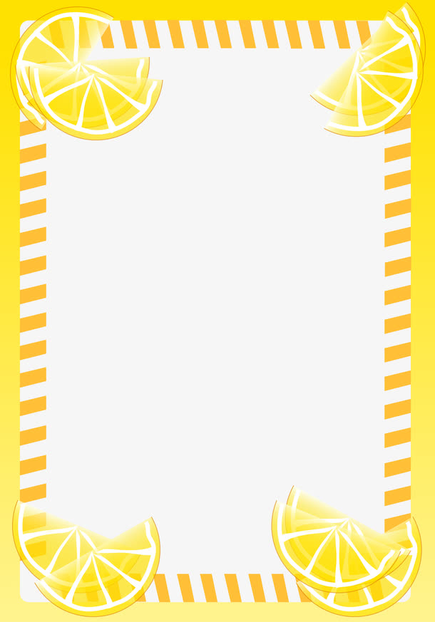 黄色海报边框