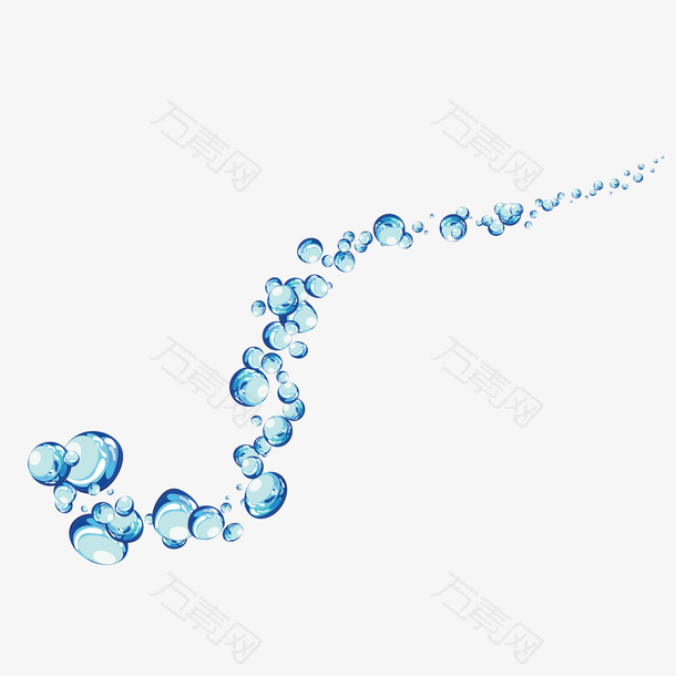 矢量失重动态水珠水泡