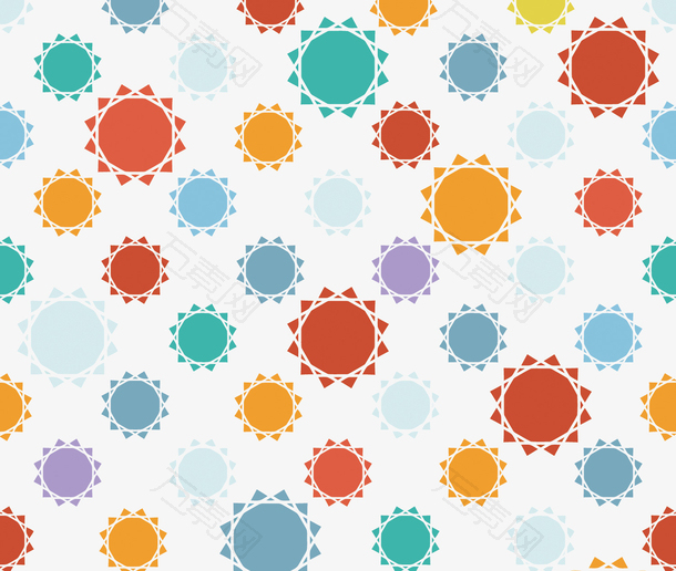 矢量卡通太阳底纹