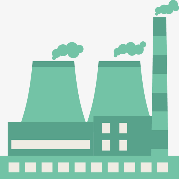 矢量创意设计发电厂图标