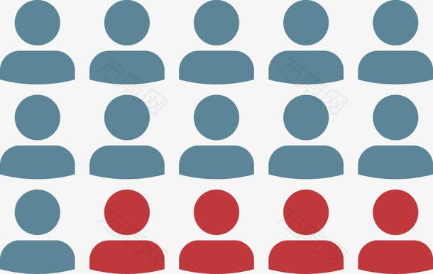 矢量创意设计人口大数据扁平化图