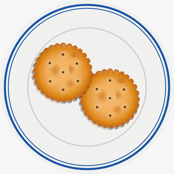 卡通饼干矢量图下载