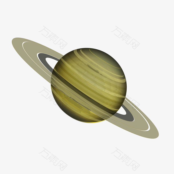 手绘矢量星球星际