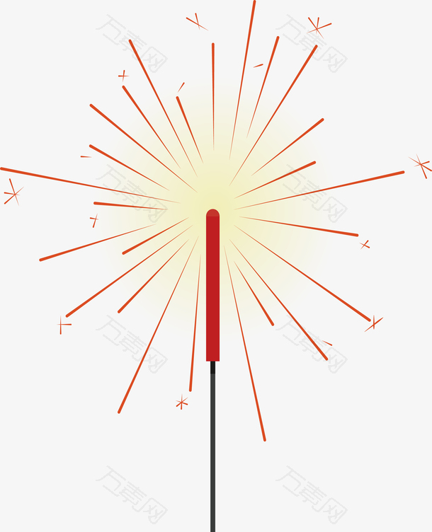 新年跨年发光烟花棒