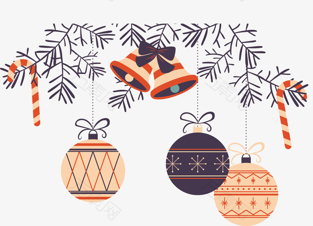 复古圣诞球挂饰