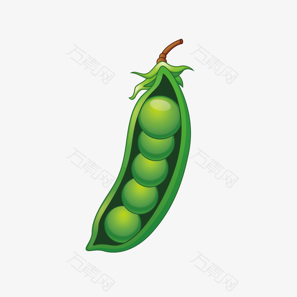 卡通豌豆矢量图下载