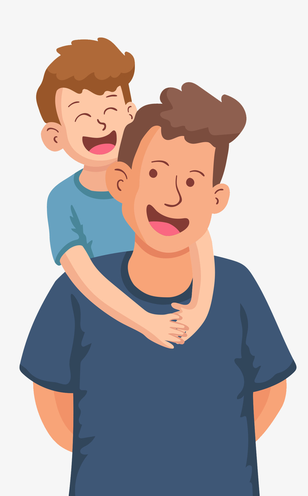 超级老爸父亲节活动插画