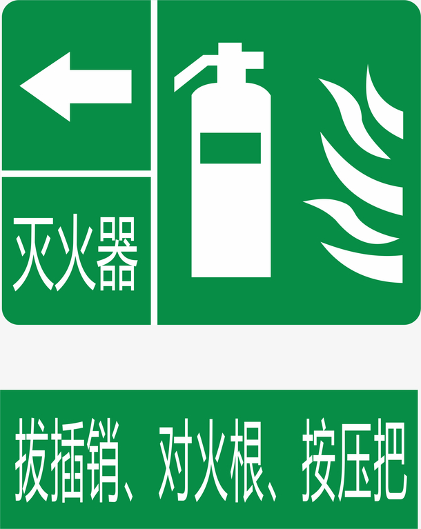 灭火器火警标志设计