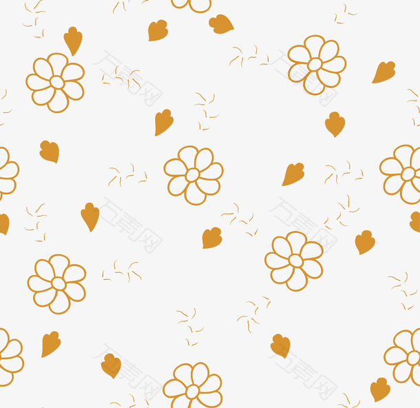 秋天落叶花纹