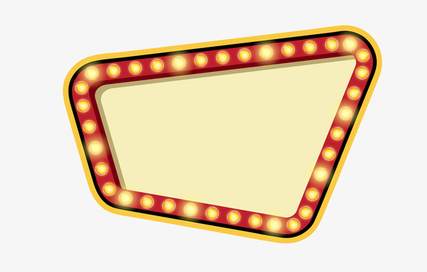 霓虹灯箭头装饰矢量素材