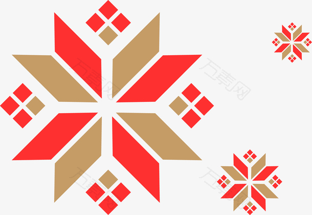 圣诞节雪花素材