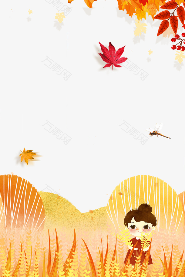 二十四节气之秋分秋天景色主题边