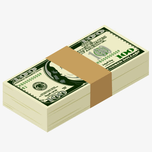 矢量美元钞票纸币高清图