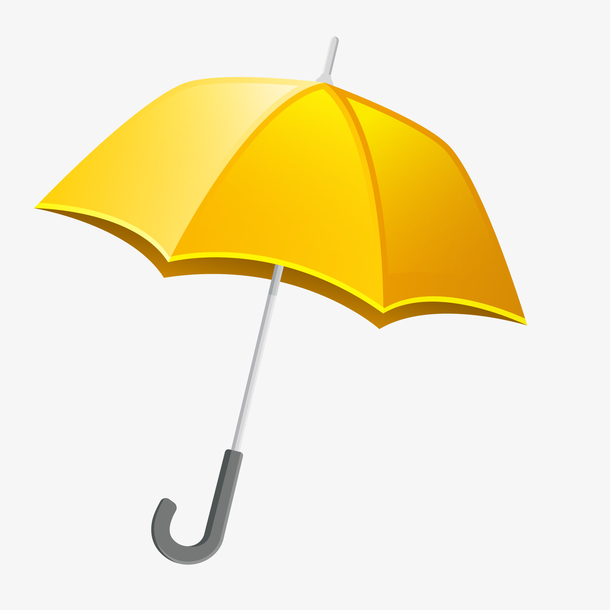 卡通雨伞雨季设计矢量图