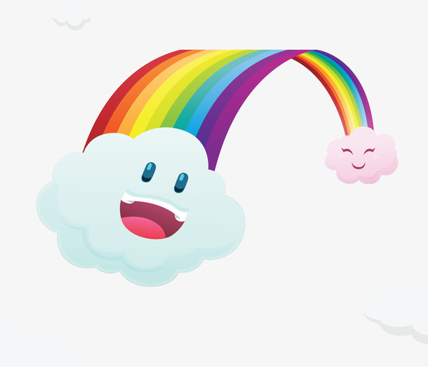 卡通彩虹图下载