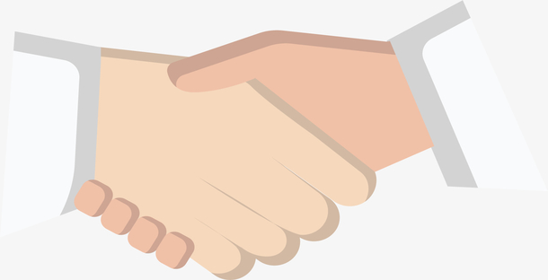 商务合作握手示意