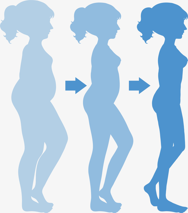 女生胖瘦对比图片