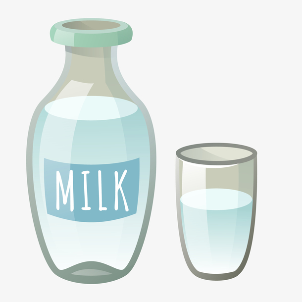 卡通牛奶瓶设计图