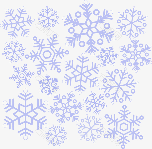 矢量雪花底纹