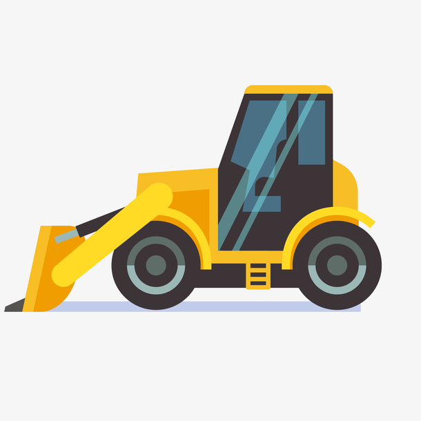 扁平化铲车png下载