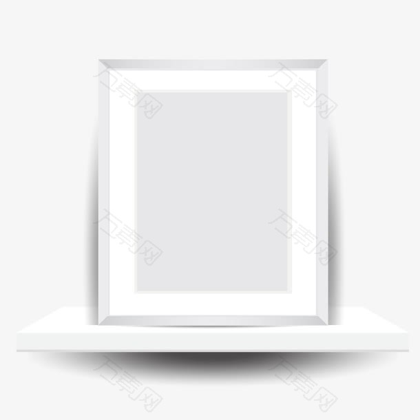 相框展示台矢量素材