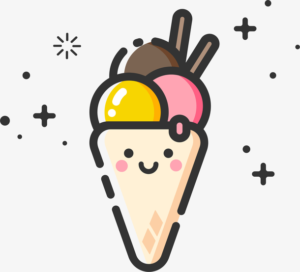 卡通冰淇淋图标