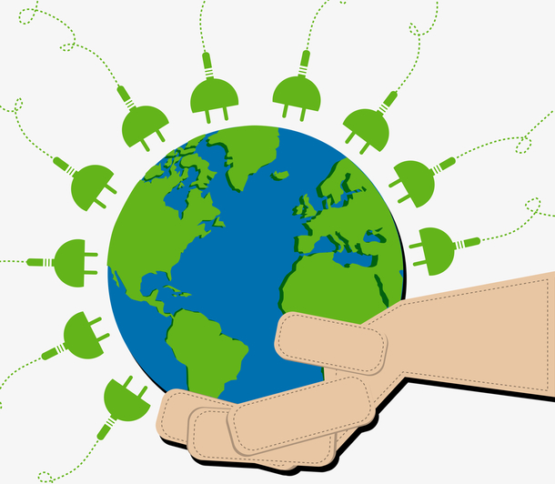 爱护环境保护地球创意时尚卡通手