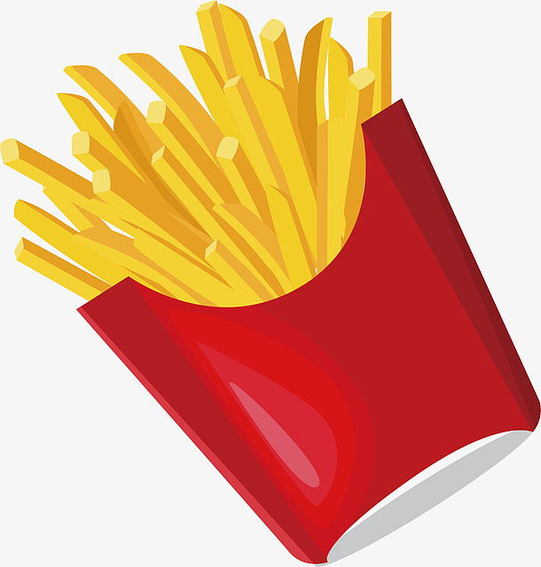 卡通薯条矢量图下载