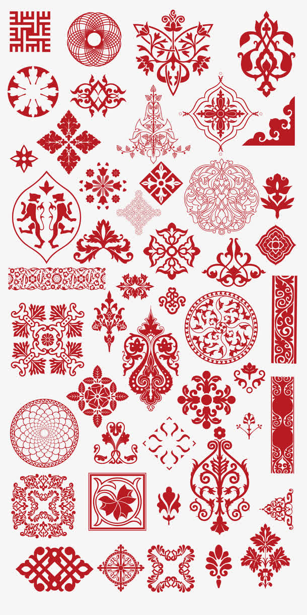 花纹边角免抠元素免费下载,图片编号5933698,万素网