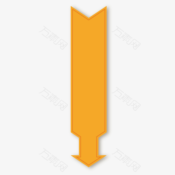 创意黄色箭头矢量素材