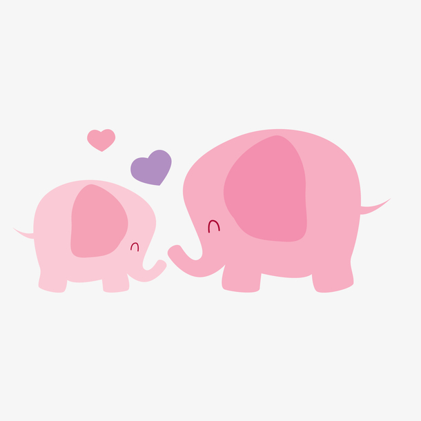 粉红色的大象心理现象图片