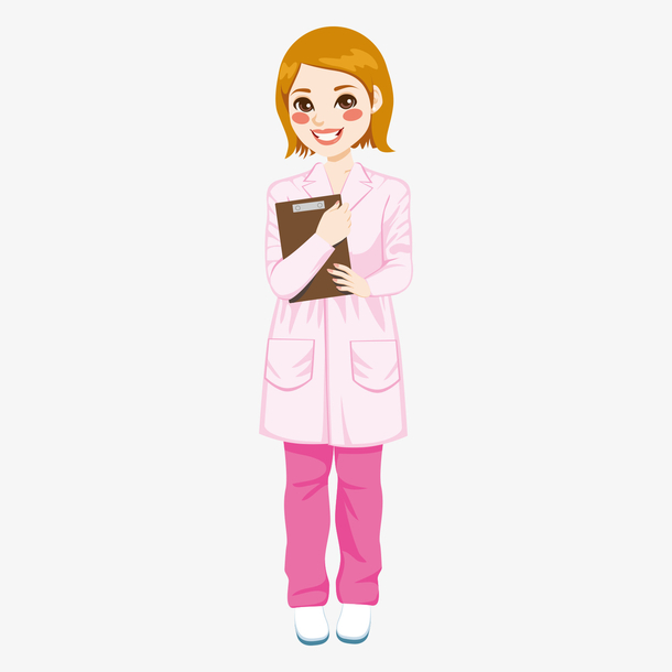 手绘卡通女