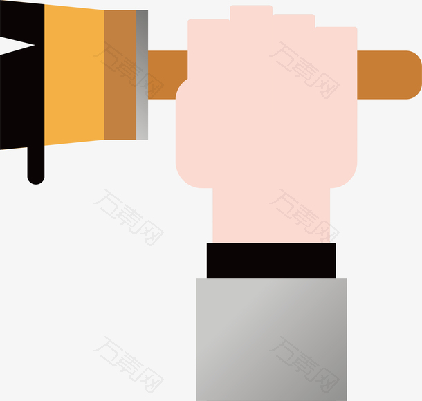 五一劳动节卡通装修工标志矢量素