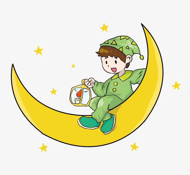 月亮儿童 素材 免费月亮儿童图片素材 月亮儿童素材大全 万素网
